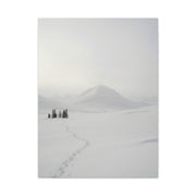 Scandinavian Winter Minimalist Mountain Wall Art & Canvas Print