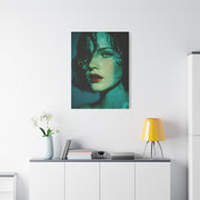 Wet Hair Glass Orb Portrait Wall Art & Canvas Print