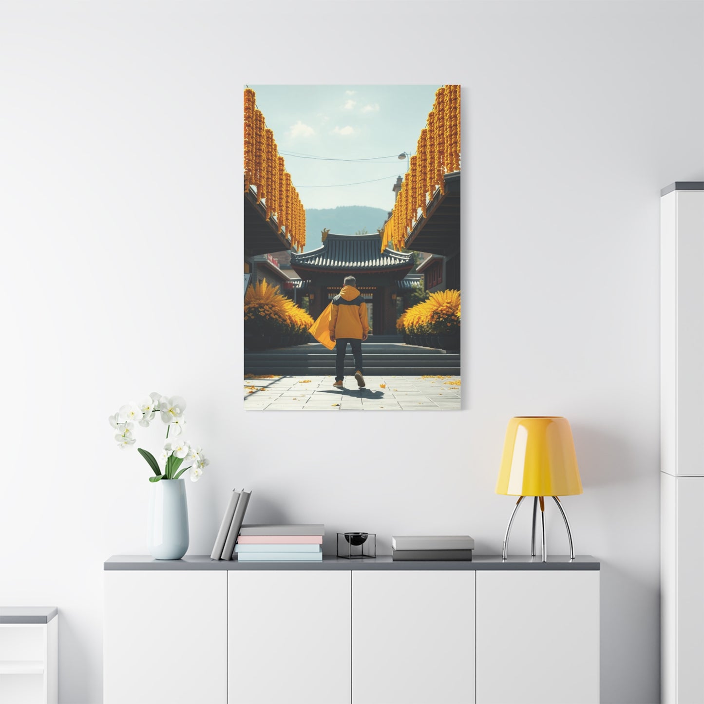 Golden Horizon Creation Wall Art & Canvas Print