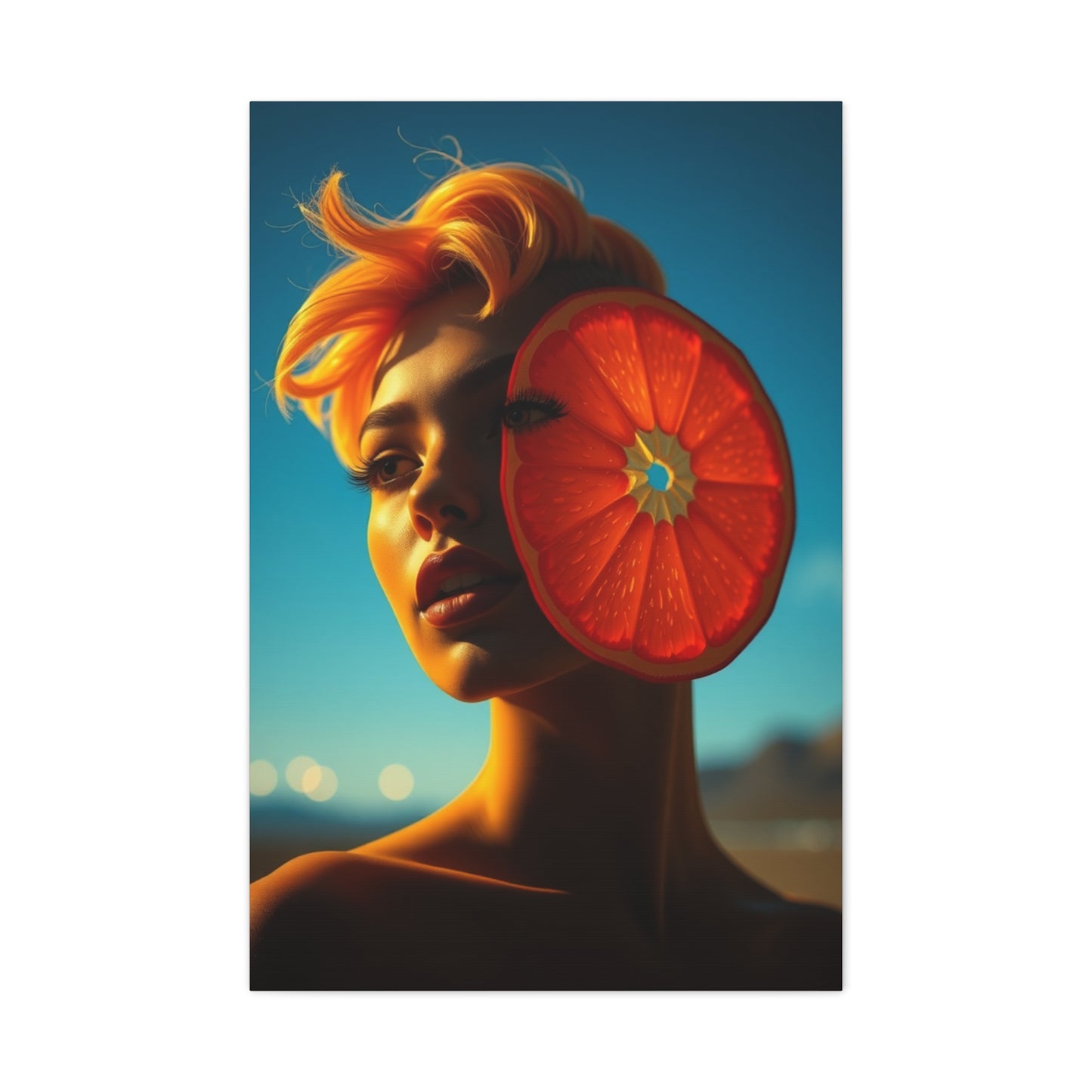 Vision Pop of Orange Art Art Wall Art & Canvas Print