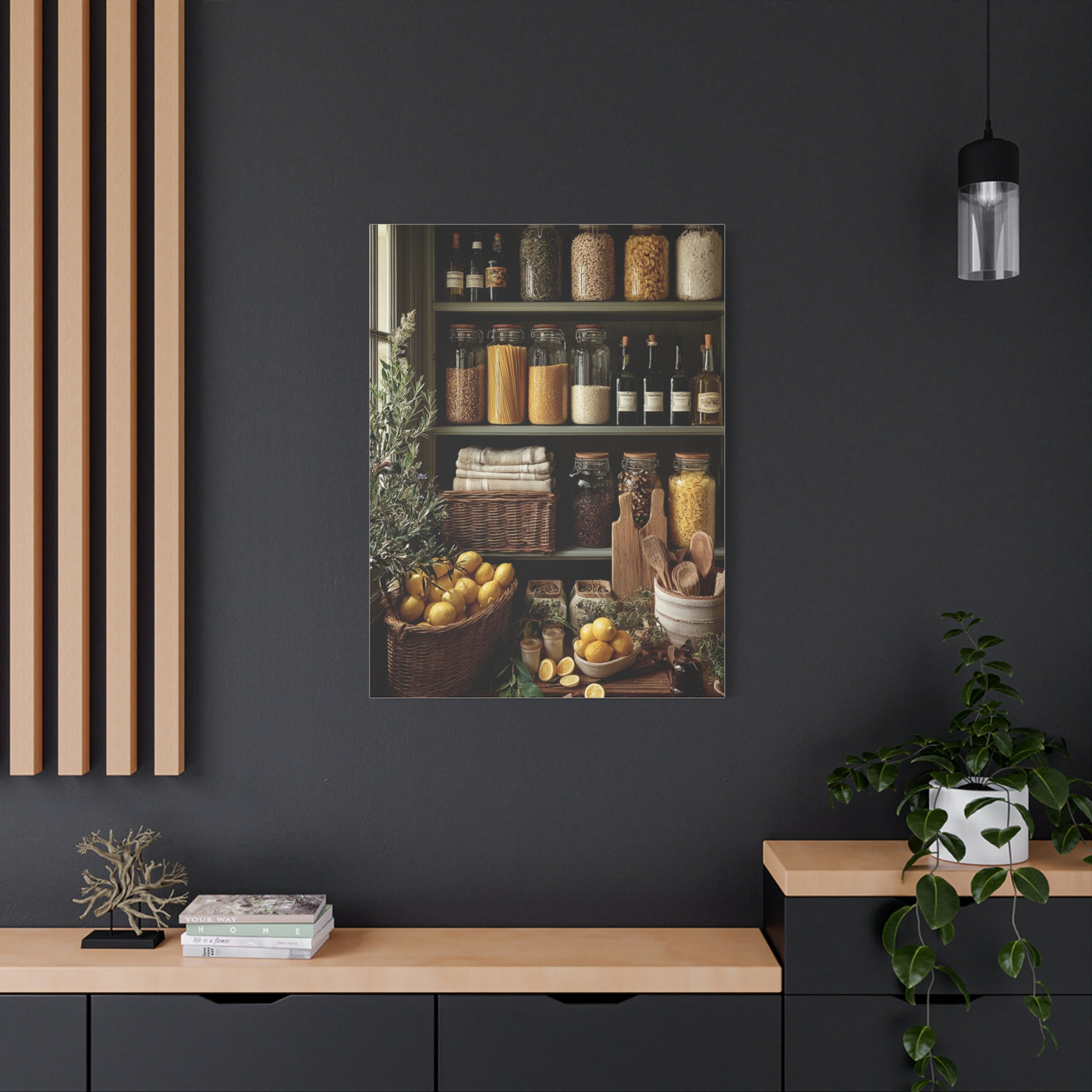 Pantry Shelf Kitchen Organization Wall Art & Canvas Print