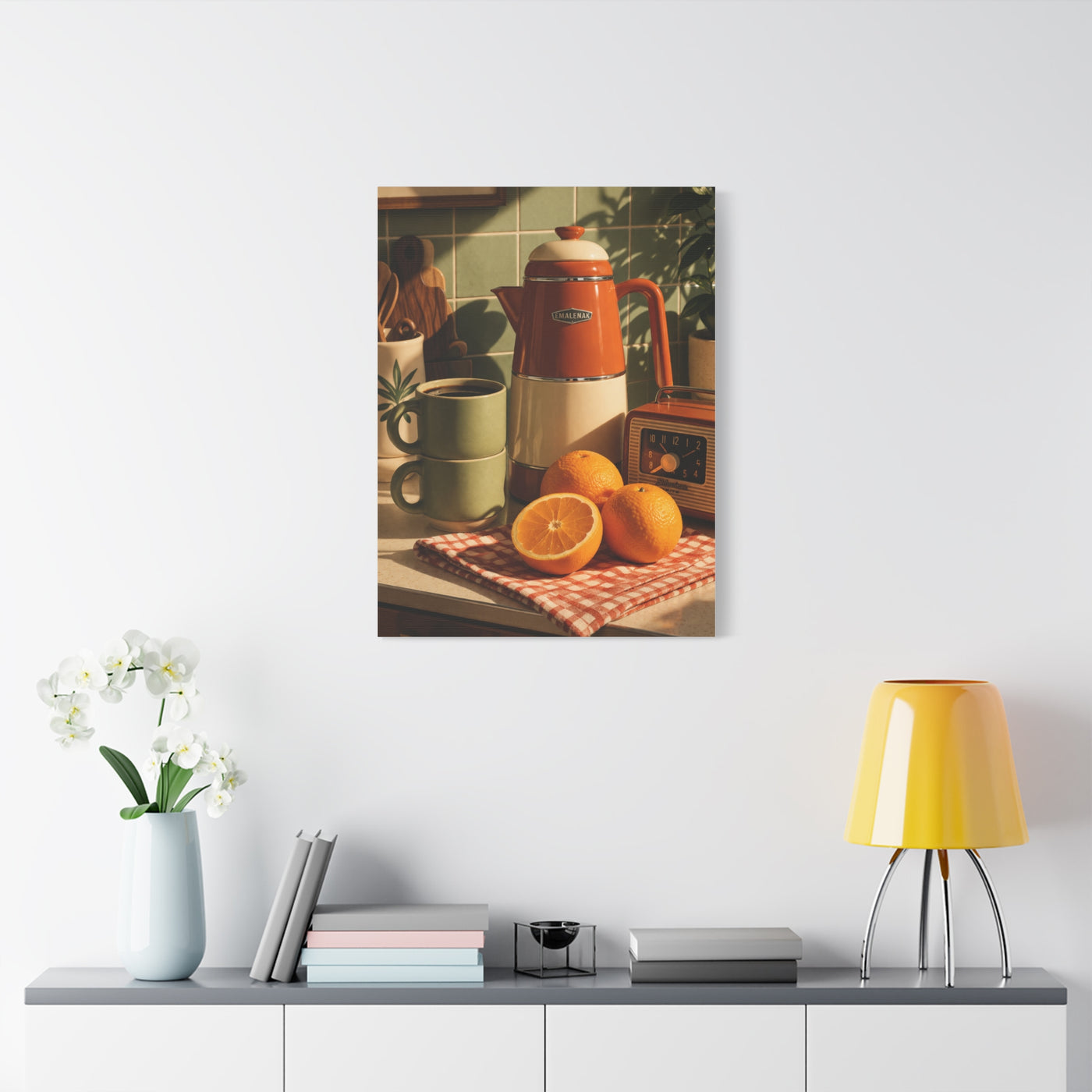 Retro Kitchen Still Life Composition Wall Art & Canvas Print