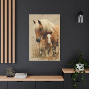 Mare and Foal Tender Bond Wall Art & Canvas Print