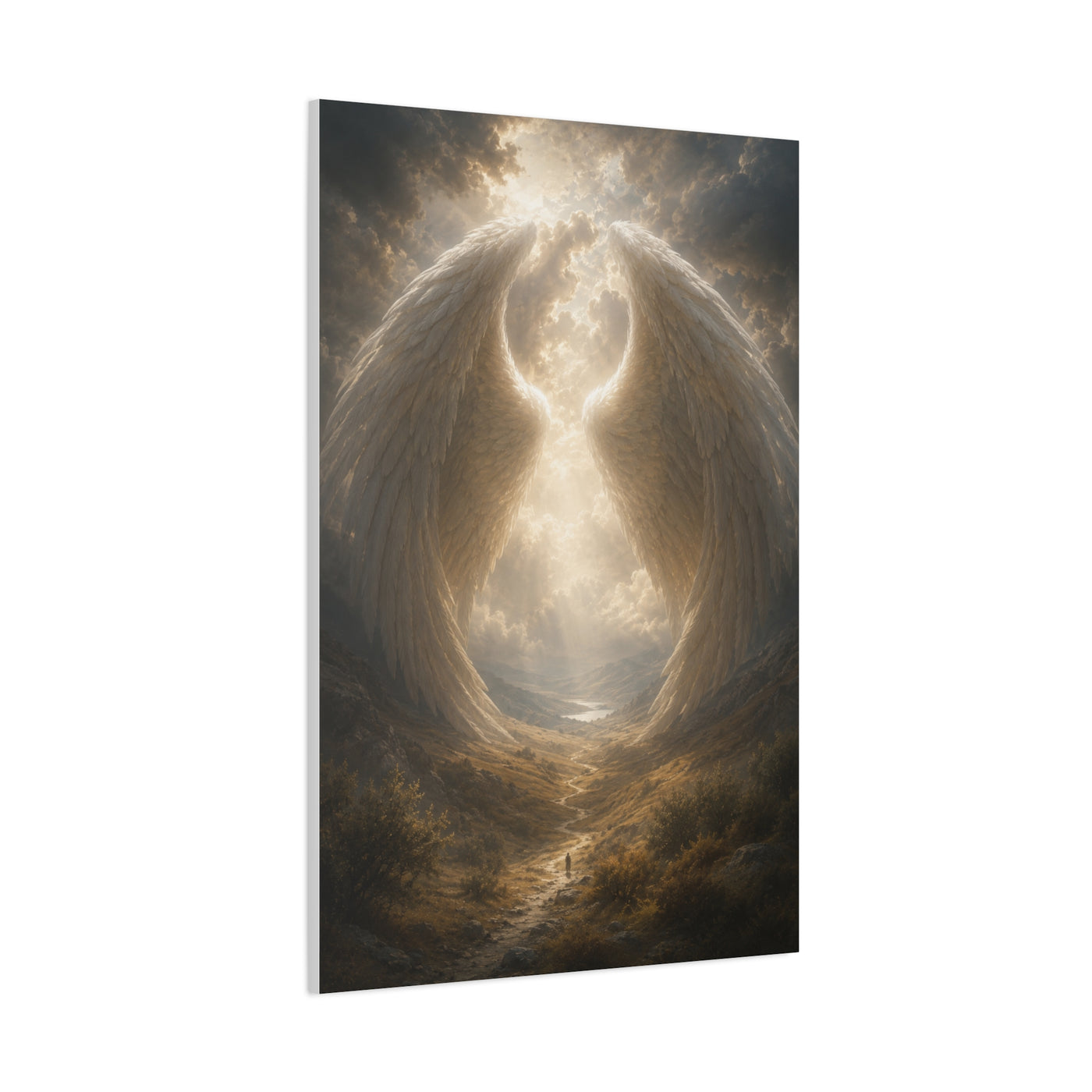 Under His Wings Scripture Wall Art & Canvas Print