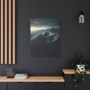 Helicopter Over Volcano Crater Wall Art & Canvas Prints