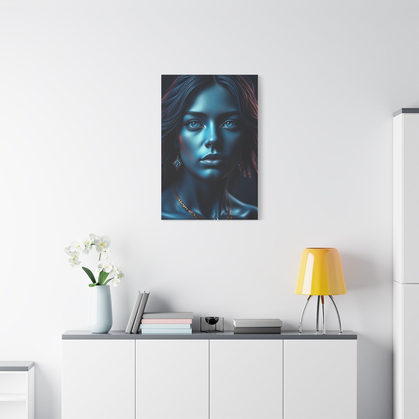 Prussian Blue Splendor Art Wall Art & Canvas Print
