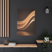 Golden Wave Motion Abstract Wall Art & Canvas Prints