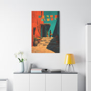 Mexican Market Street Folk Scene Wall Art & Canvas Print