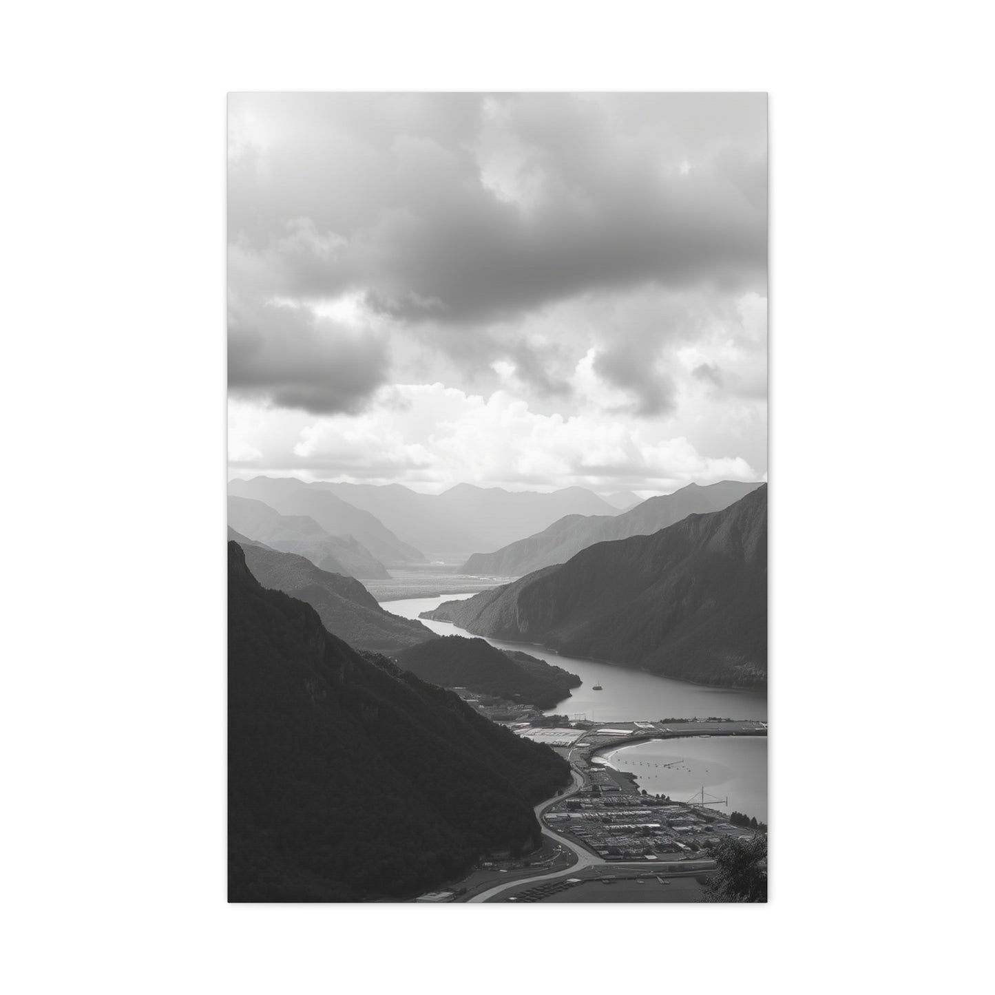 Black & White Scenic Landscapes Art Supreme Canvas Wall Art & Canvas Print