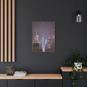 New York Winter Snowfall Skyline Wall Art & Canvas Print