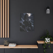 Midnight Moon Siren on the Rocks Wall Art & Canvas Print