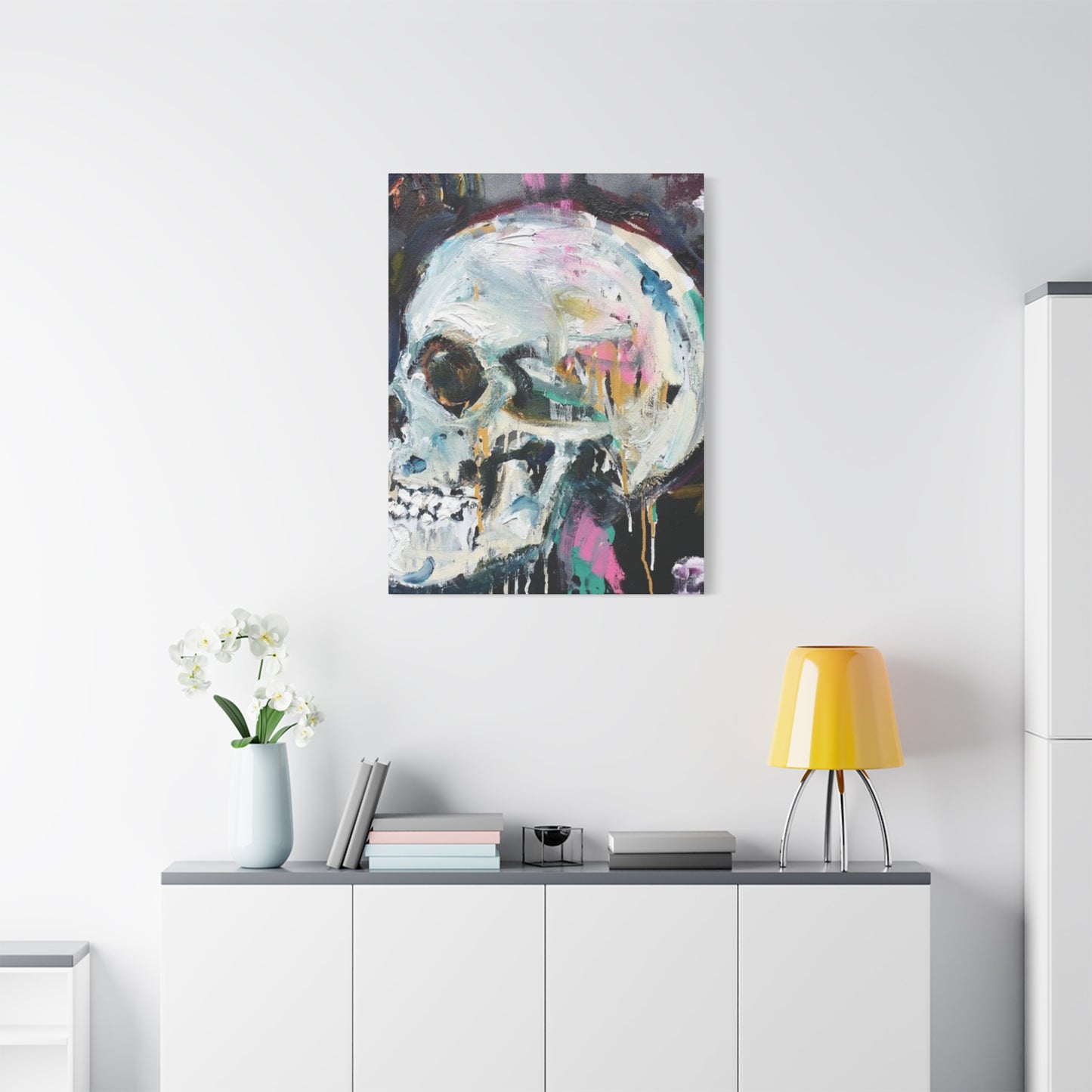 Skull Painting Wall Art & Canvas Prints