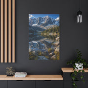Rocky Mountain Alpine Reflection Wall Art & Canvas Print