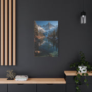 Serene Alpine Lake Reflection Wall Art & Canvas Print