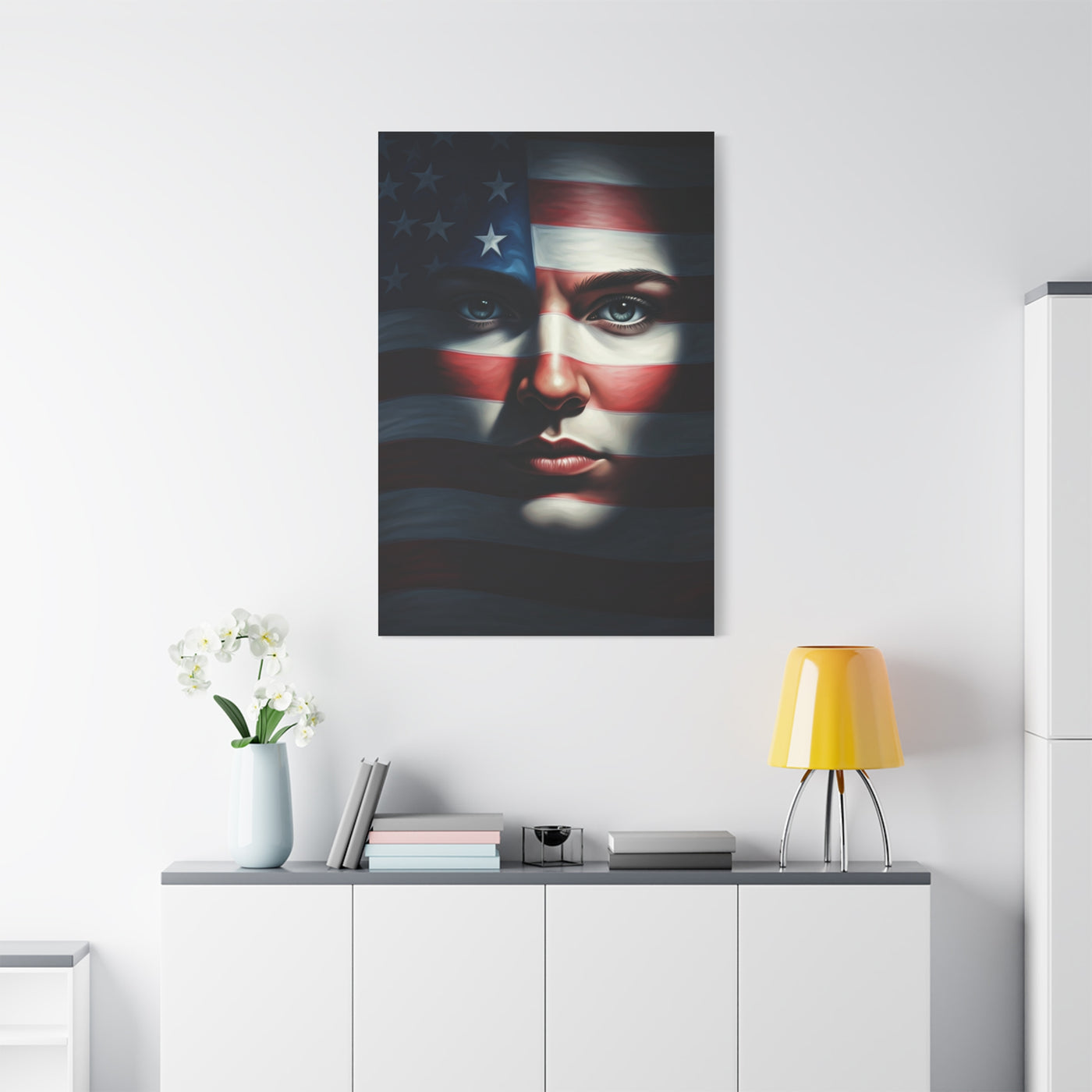 Stars and Stripes Face of Freedom Wall Art & Canvas Prints