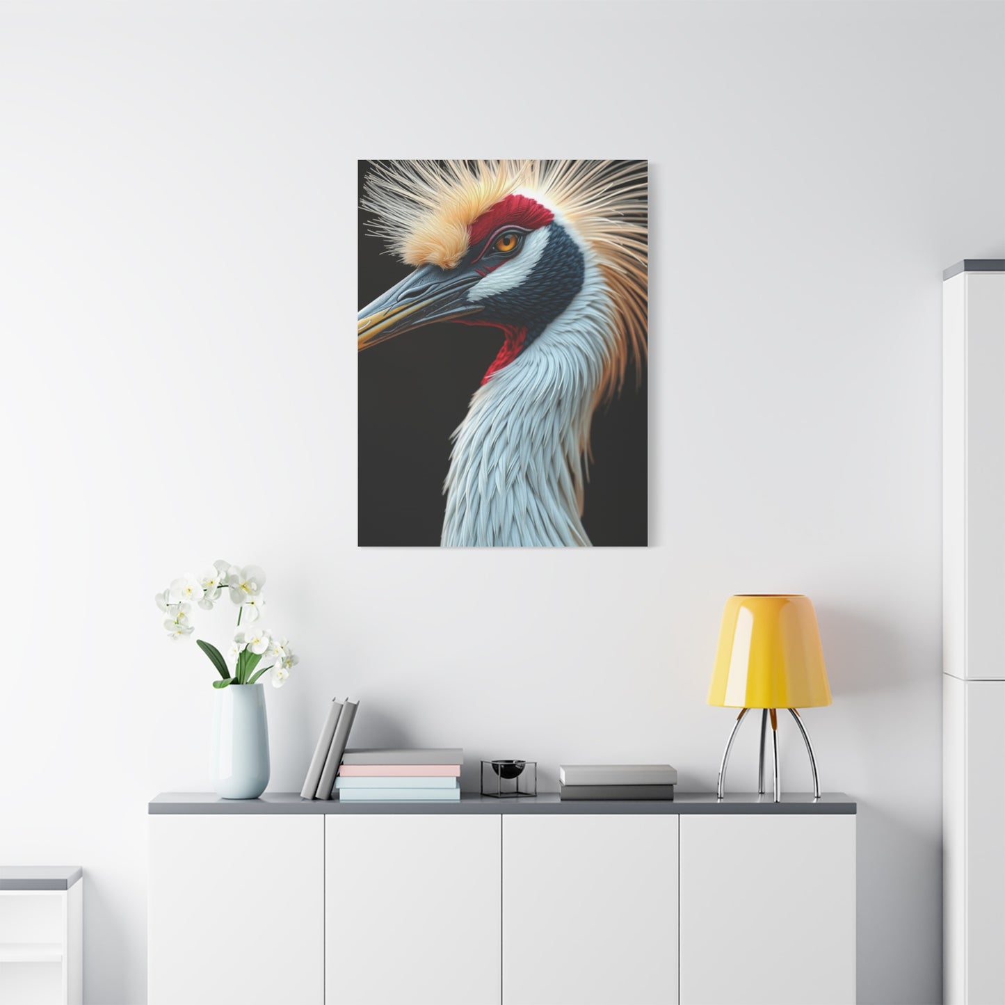 Supreme Crane Bird Art Beautiful Collection Wall Art & Canvas Print