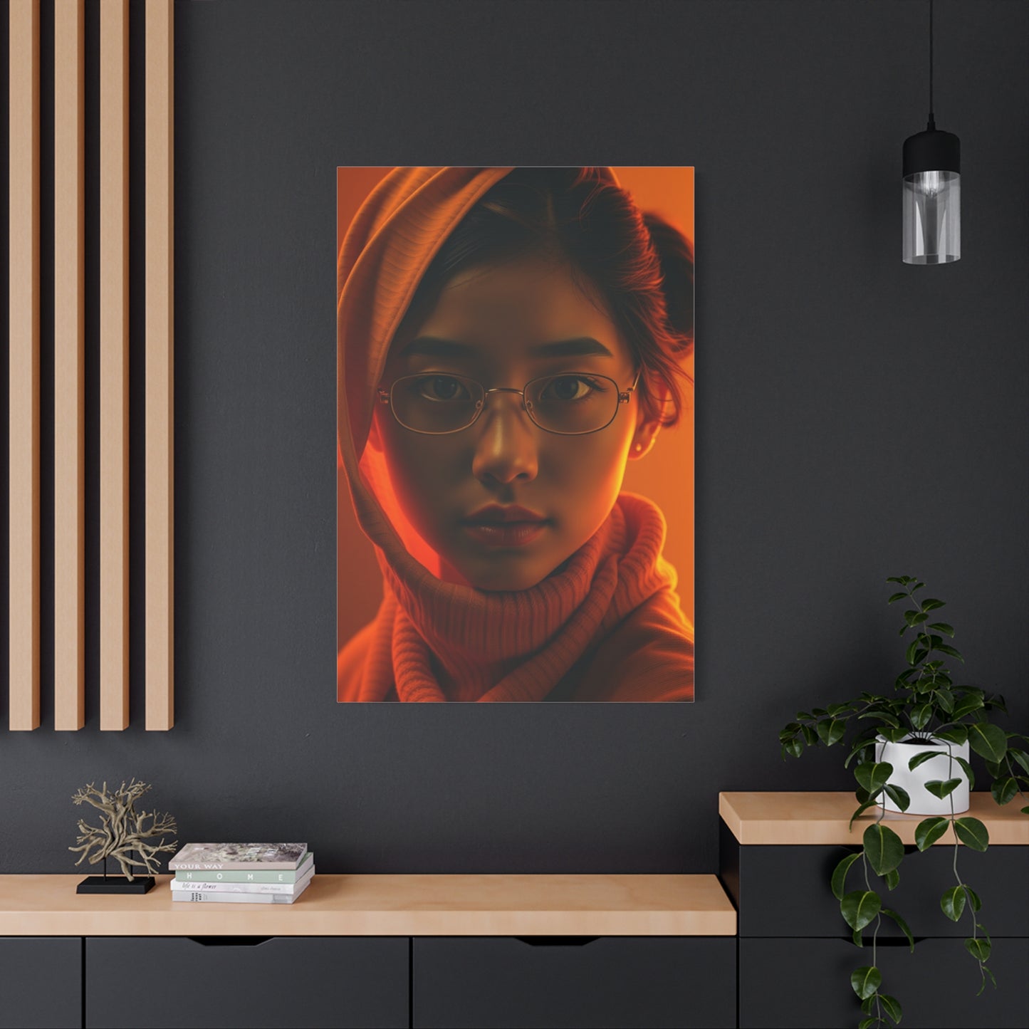 Saffron Symphony Canvas Wall Art & Canvas Print