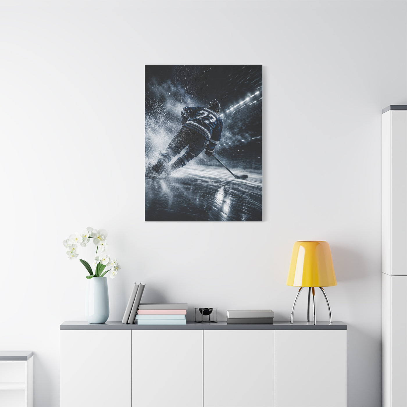 Ice Velocity Hockey Sports Wall Art & Canvas Print