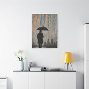 Urban Rain Umbrella Street Art Wall Art & Canvas Print