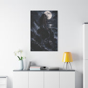 Midnight Moon Siren on the Rocks Wall Art & Canvas Print