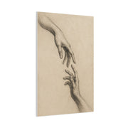 Expressive Hands Charcoal Study Wall Art & Canvas Print