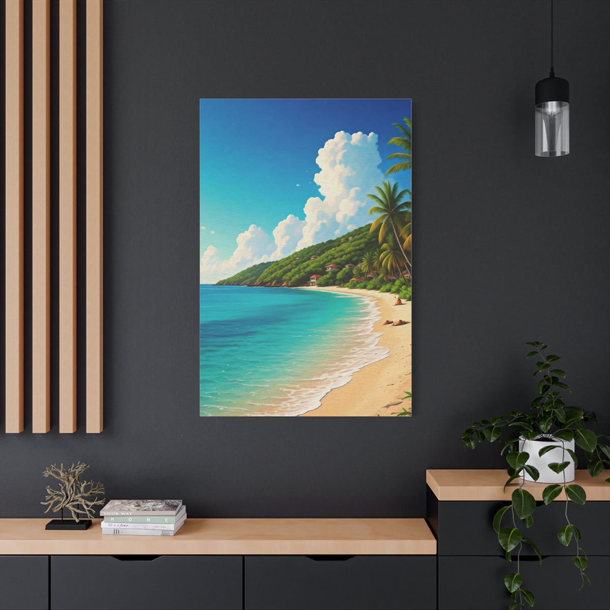 Sunlit Island Shore Retreat Wall Art & Canvas Prints