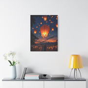 Floating Lanterns at Dusk Wall Art & Canvas Prints