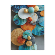 Overlapping Multicolor Metal Circles Wall Art & Canvas Print