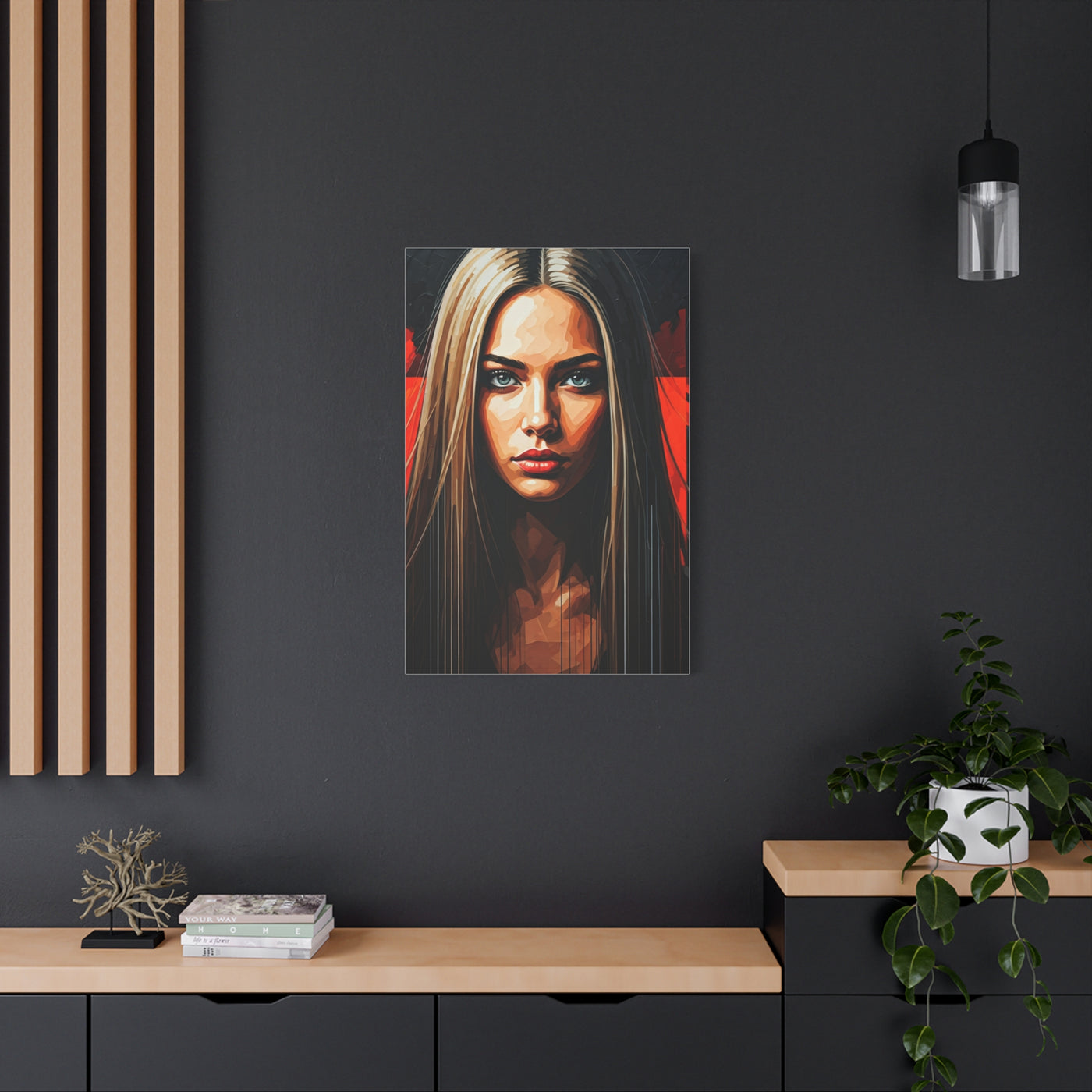 Intense Gaze Modern Portrait Wall Art & Canvas Print