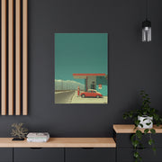 Minimal Desert Station Composition Wall Art & Canvas Print