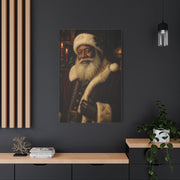 Elegant Black Santa Portrait Wall Art & Canvas Print