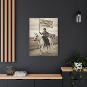 Suffrage Rider Equality Statement Wall Art & Canvas Print