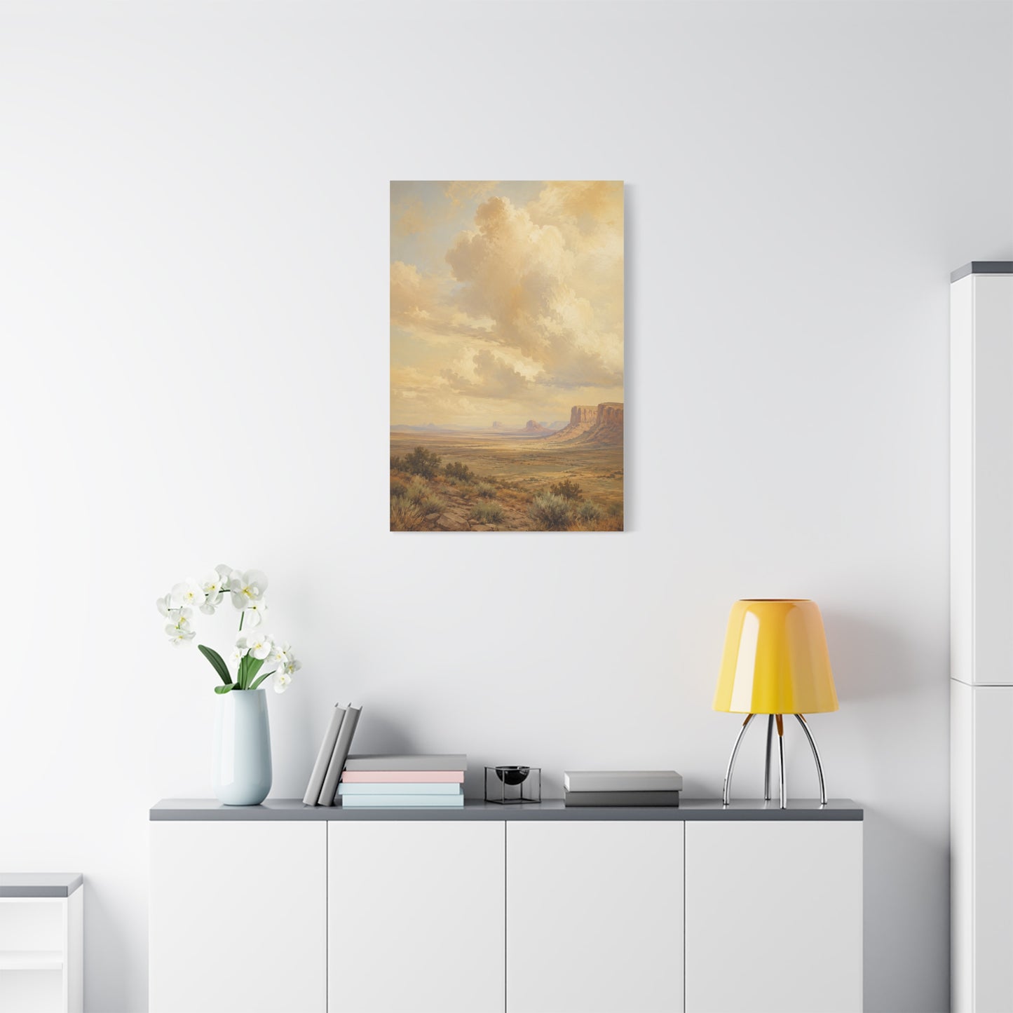 Golden Canyon Vista Western Landscape Wall Art & Canvas Print