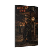 Frontier Gas Station Skeleton Outlaw Wall Art & Canvas Print