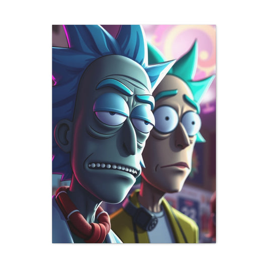 Rick and Morty Art Premium Canvas 20 Wall Art & Canvas Print