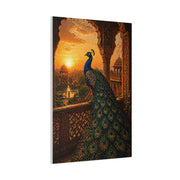 Mughal Palace Sunset Peacock Wall Art & Canvas Print