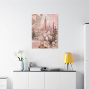 Romantic Blush NYC Dream Collage Wall Art & Canvas Print