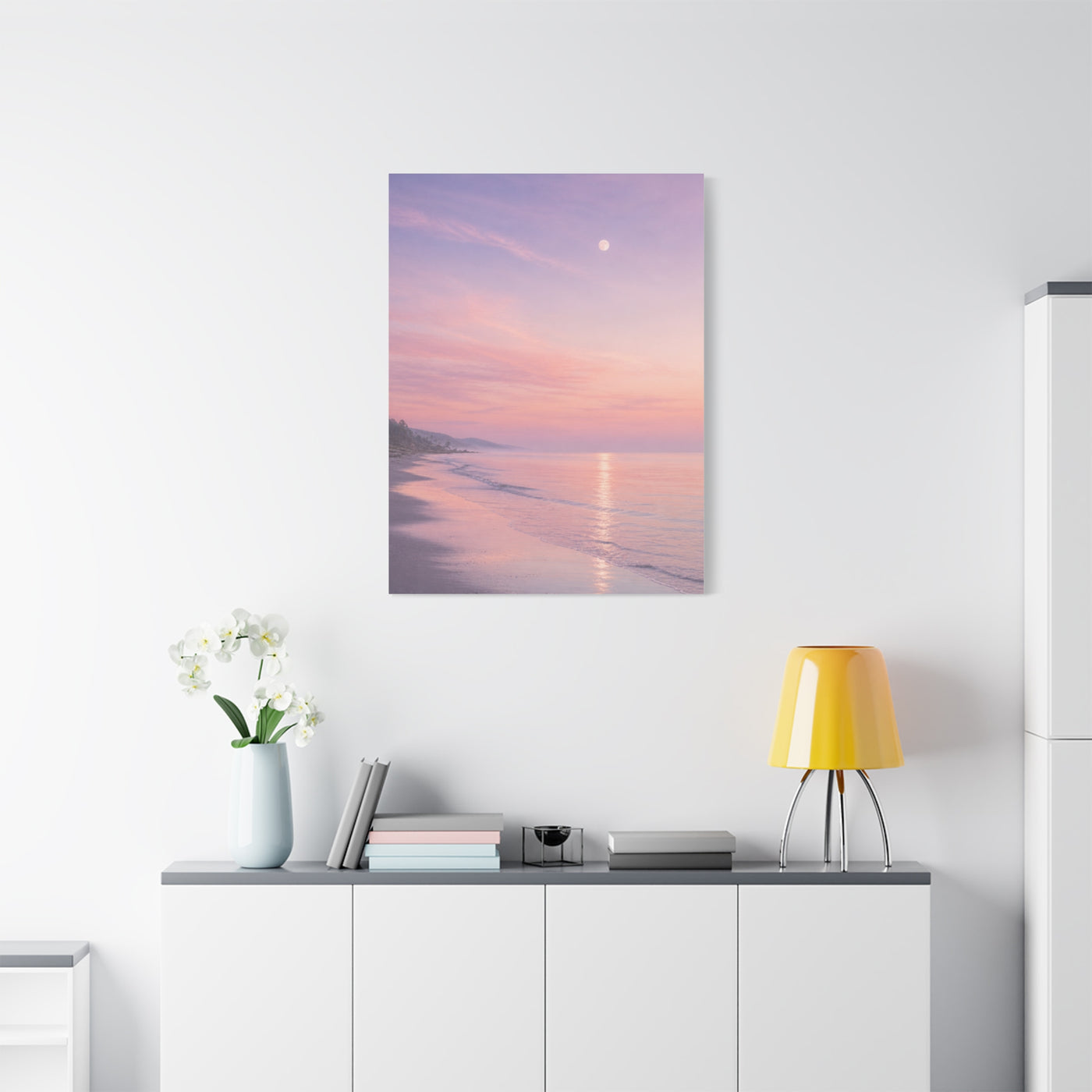 Pastel Dusk Shoreline Wall Art & Canvas Print