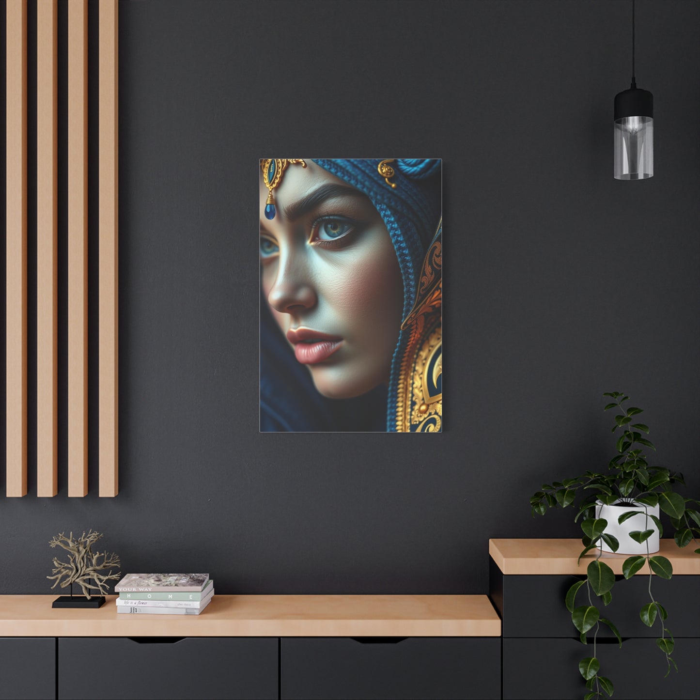 Supreme Art Blue & Gold Collection Wall Art & Canvas Print