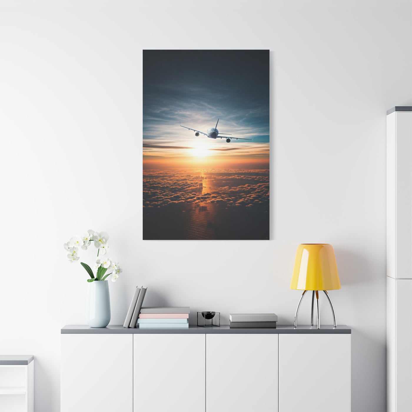 Skyward Sunset Departure Wall Art & Canvas Prints