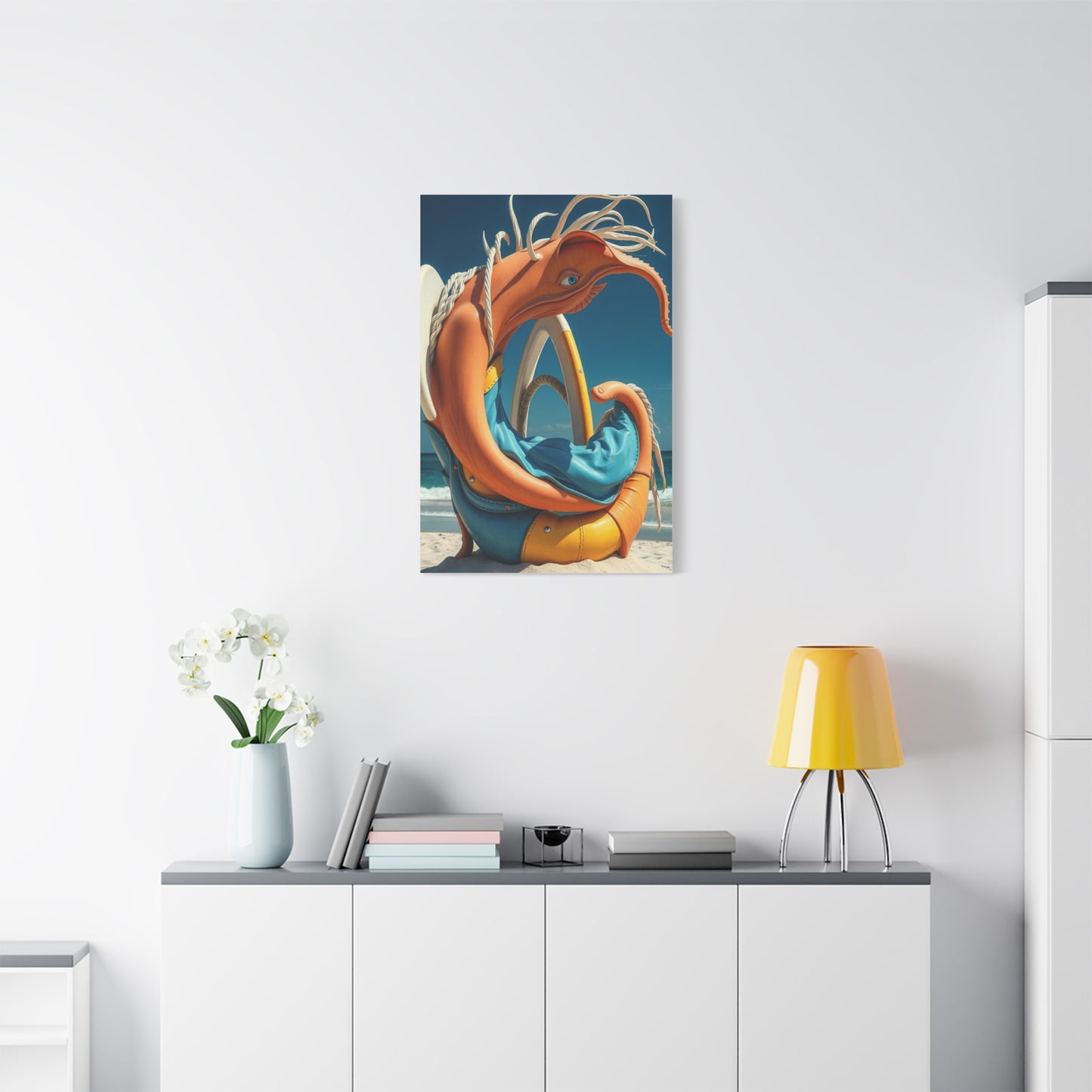 Serene Shoreline Masterpiece Wall Art & Canvas Print