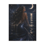 Celestial Moonlight Mermaid Dream Wall Art & Canvas Print