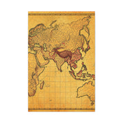 Vintage River Route Cartography Wall Art & Canvas Prints