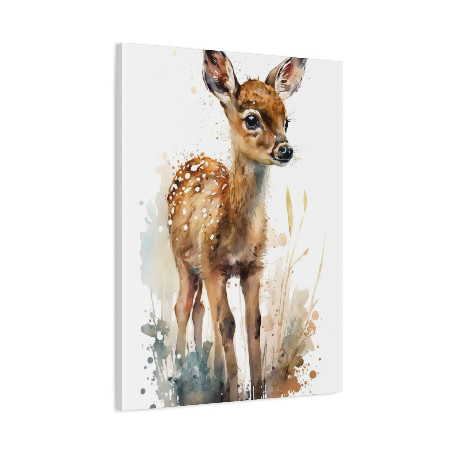 Baby Deer Watercolor Wall Art & Canvas Prints