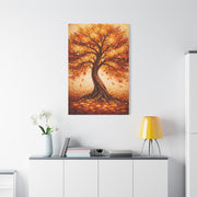 Golden Autumn Tree Radiance Wall Art & Canvas Print