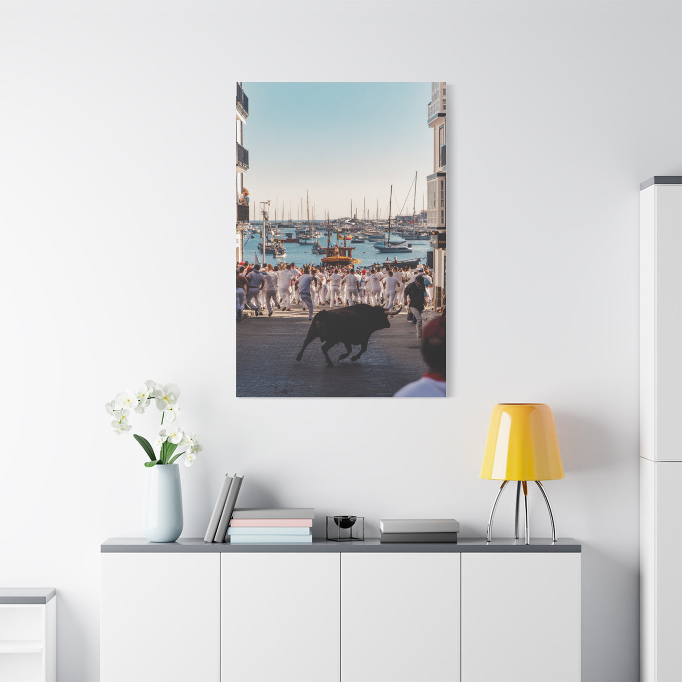 Bous a la Mar Coastal Bull Festival Wall Art & Canvas Print