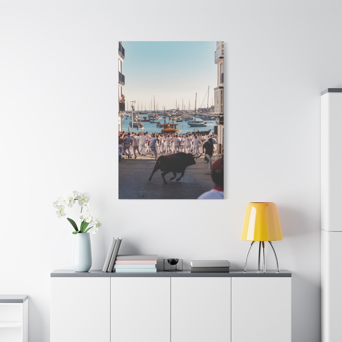 Bous a la Mar Coastal Bull Festival Wall Art & Canvas Print