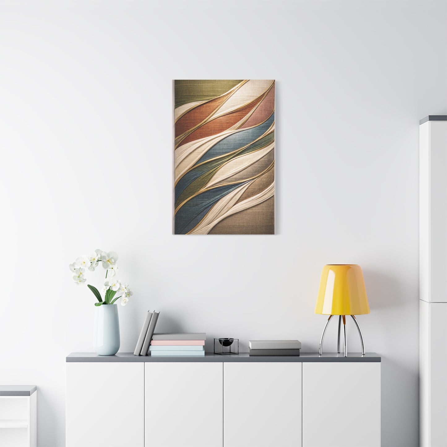 Dimensional Wrapped Textile Bands Wall Art & Canvas Print