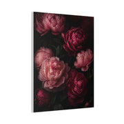 Dark Peony Floral Pink Wall Art & Canvas Print