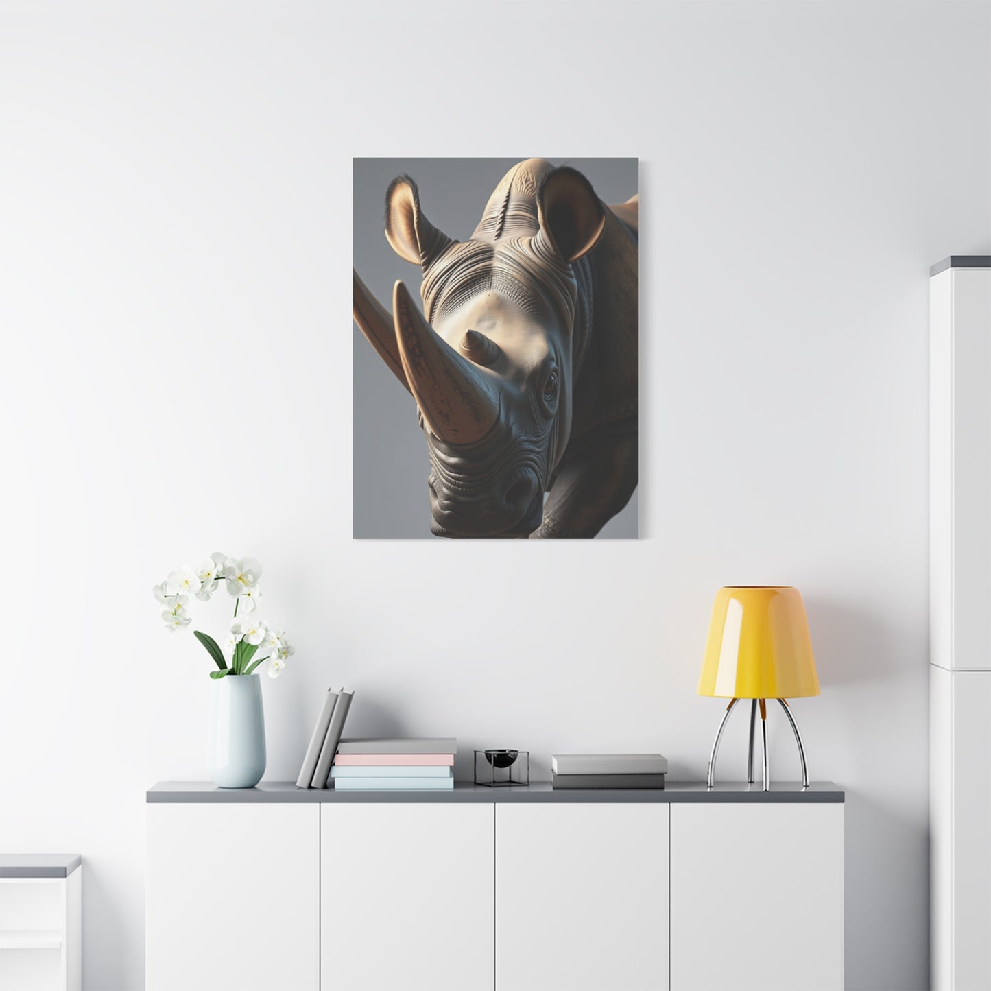 Supreme Rhinoceros Art Beautiful Collection Wall Art & Canvas Print